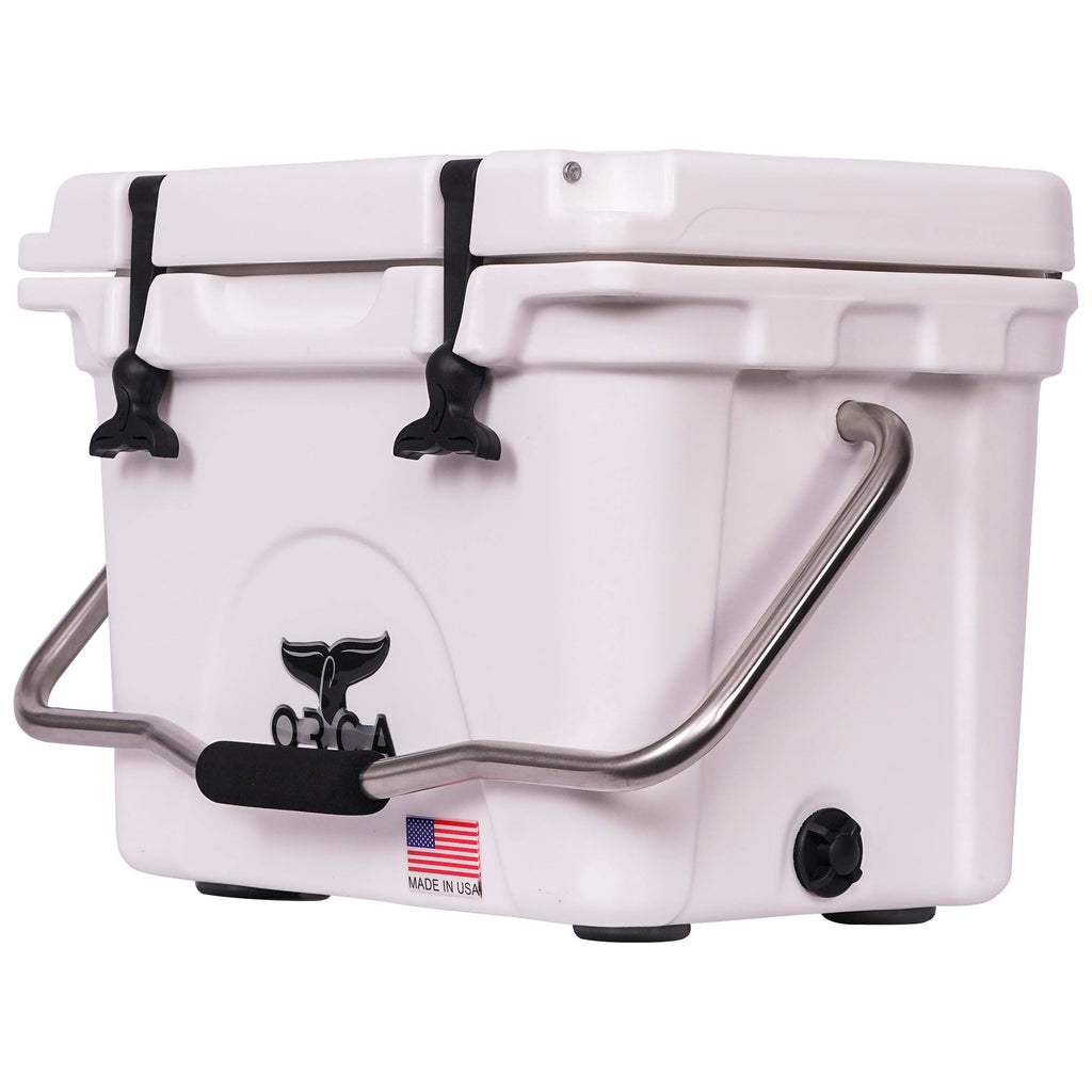 White 20-Quart Rotomold Cooler O32088