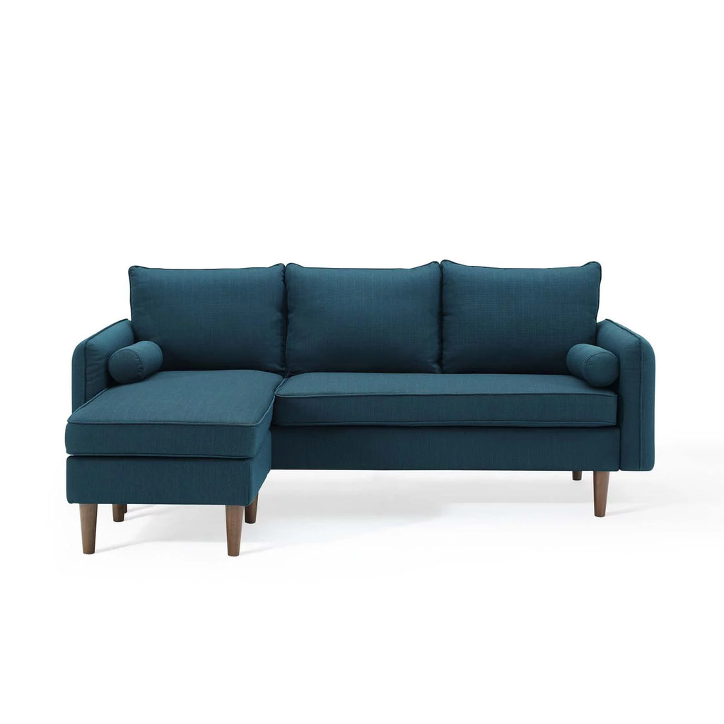 Navy Blue Fabric Sectional Sofa Set Z524752