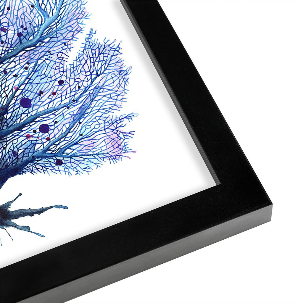 Blue Fan Coral Black Frame M580754