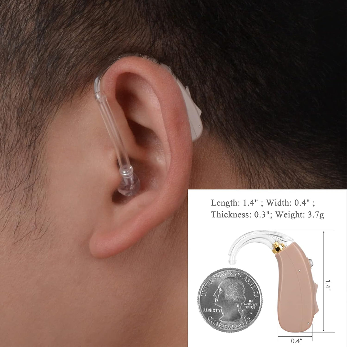 Small Size Rechargeable Digital Hearing Aid C4842