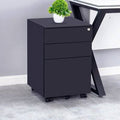 Black 3 Drawer Filing Storage Cabinet T3883