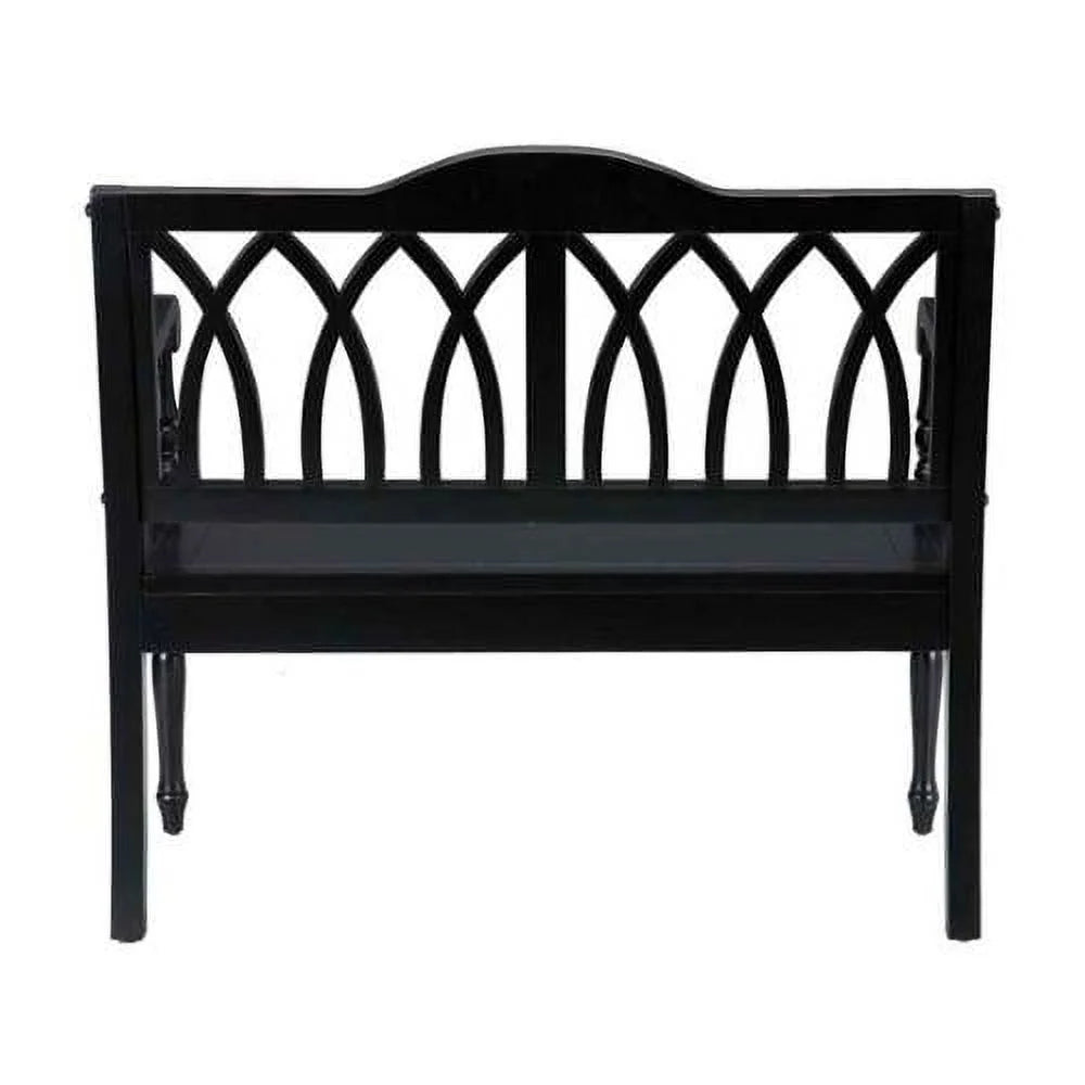 Antique Black Bench P14079