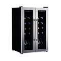 24 Bottle Dual Temperature Zone Wine Cooler Refrigerator O2789