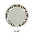 Sesame Round Dinner Plate, 7.25" Diameter, Melamine, Pack of 48 F340