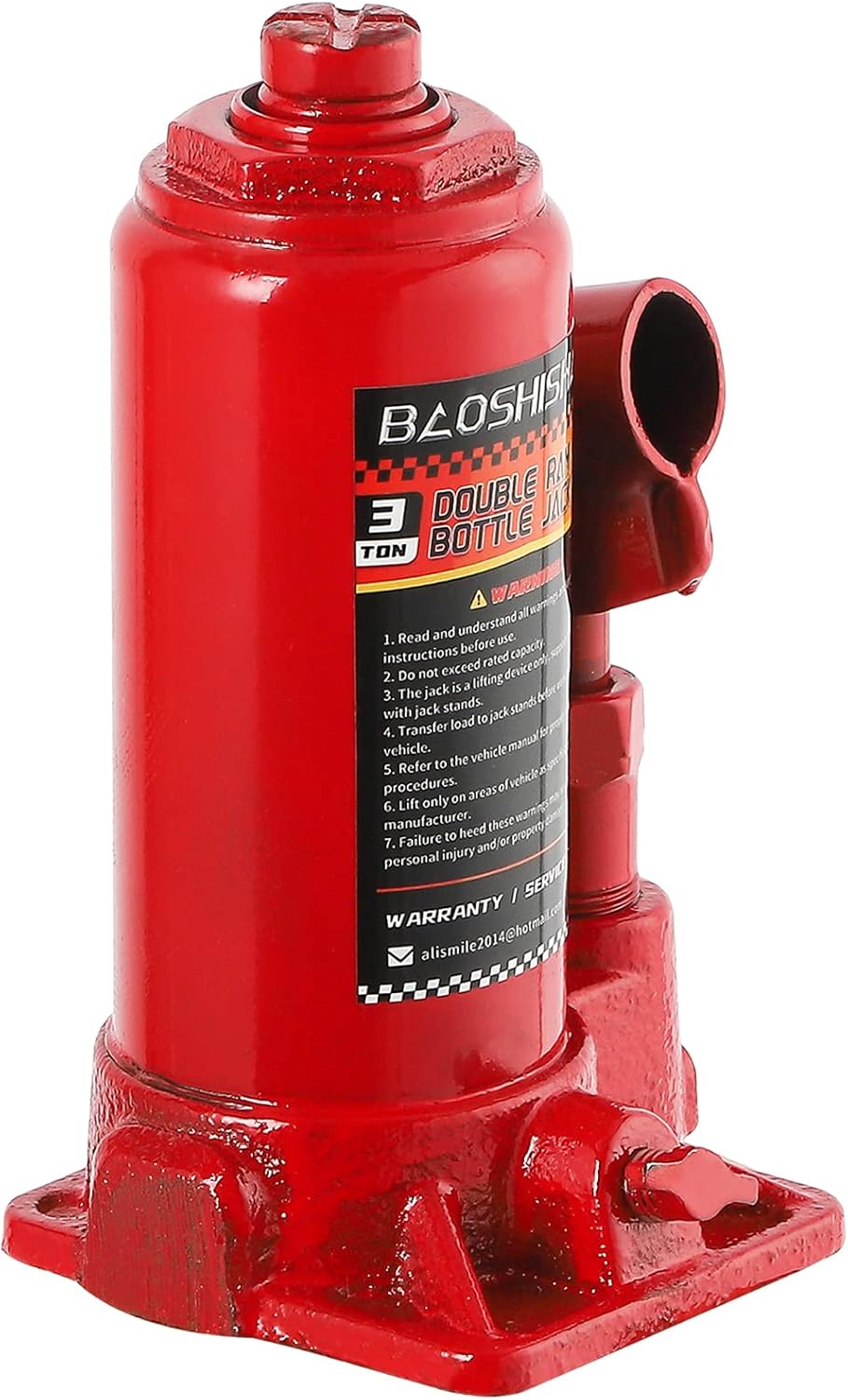 3 Ton Double Ram Bottle Jack with Carrying Case Pack of 2 Q49091