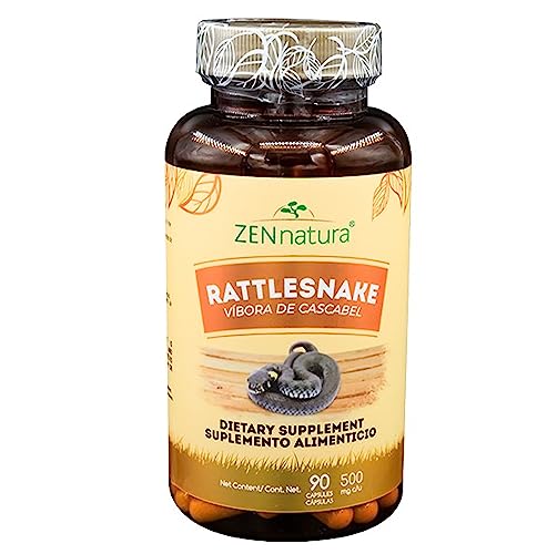 90 Capsules 500 mg Rattlesnake Powder D753354