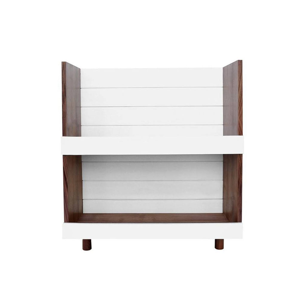Kids Bookcase Walnut White O75791