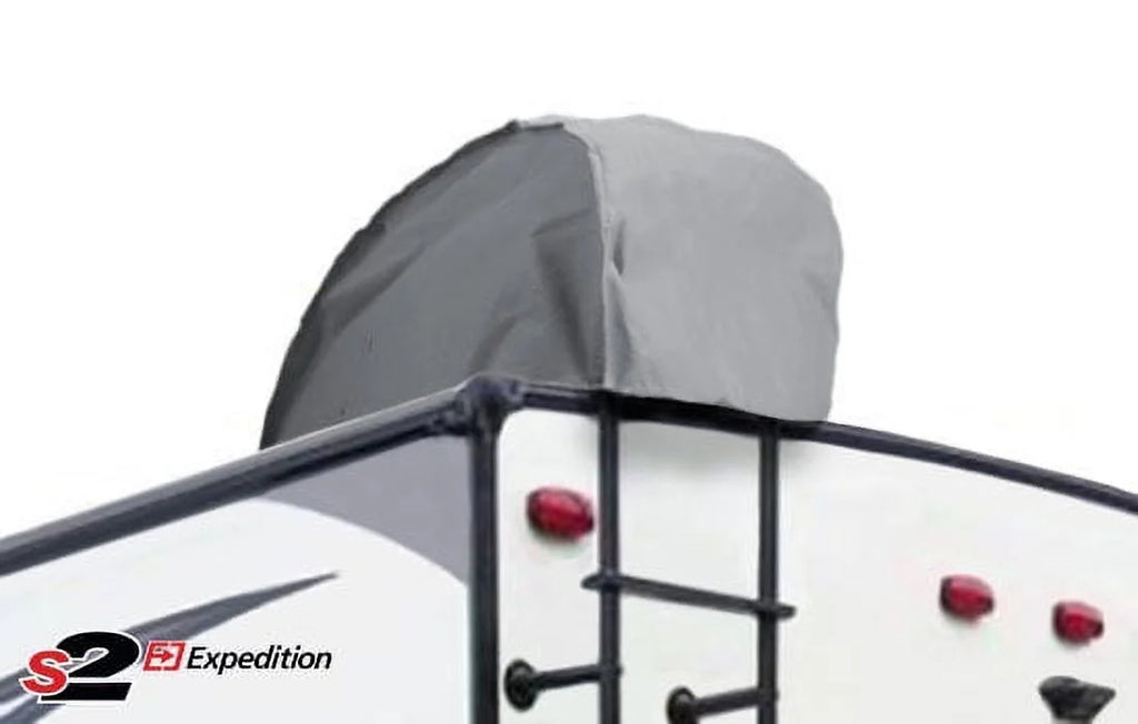 Outdoor Marine Grade Camper Travel Trailer Vehicle Cover Fits 23 to 24 Feet - Gray Q411691