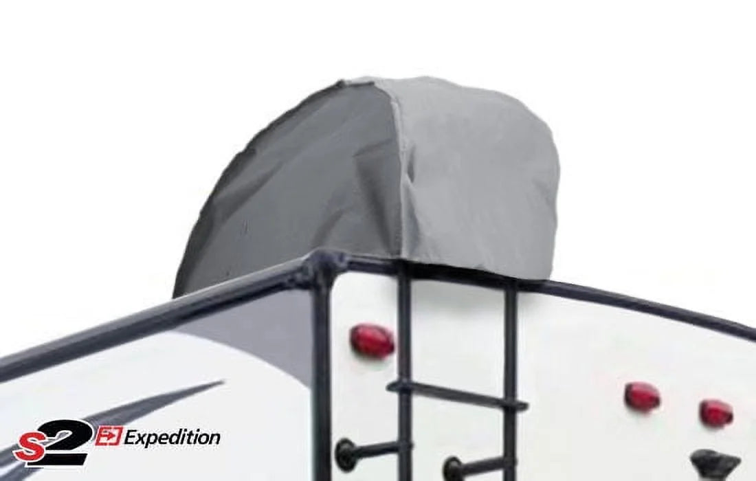 Outdoor Marine Grade Camper Travel Trailer Vehicle Cover Fits 23 to 24 Feet - Gray Q411691