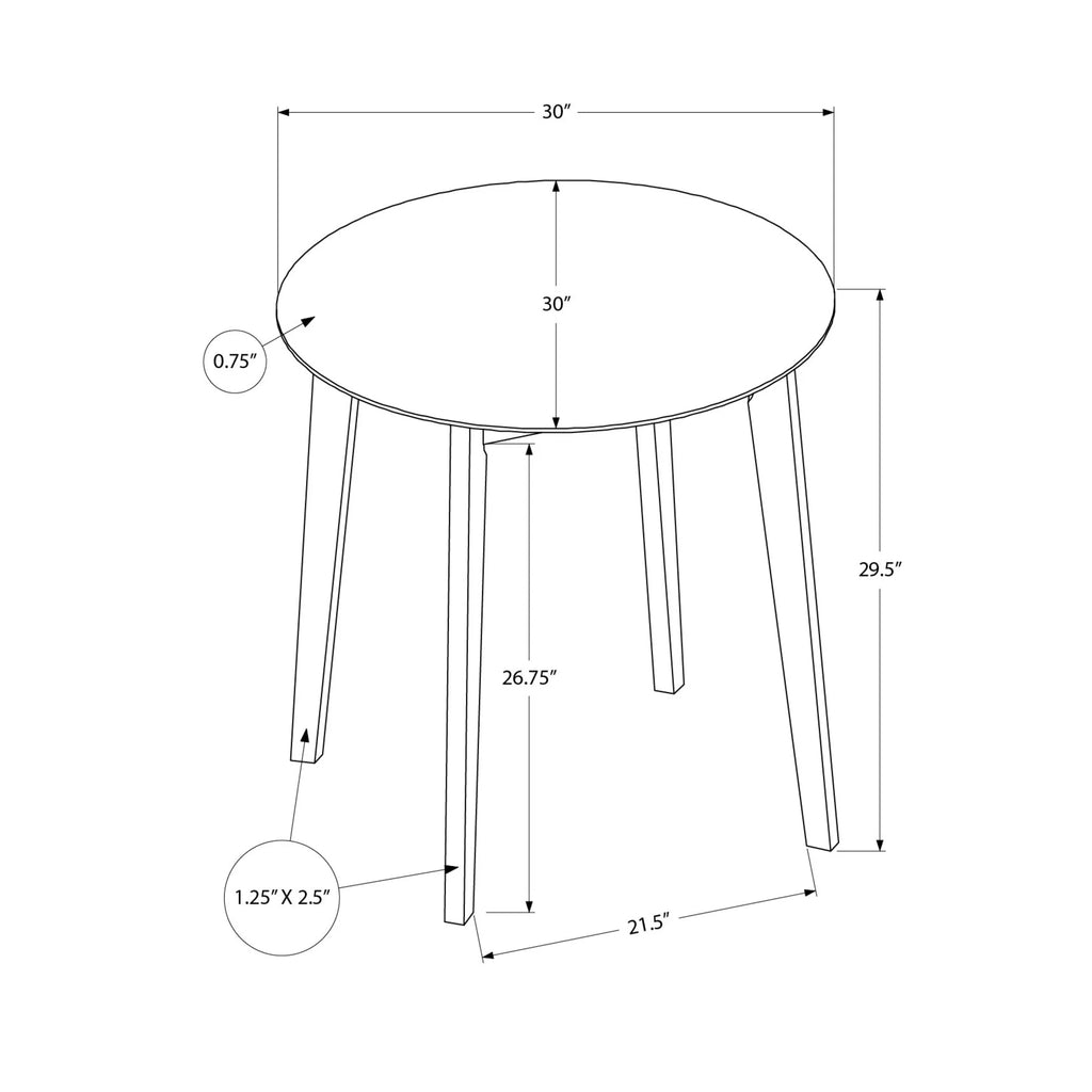 Round Wood Dining Table G9124