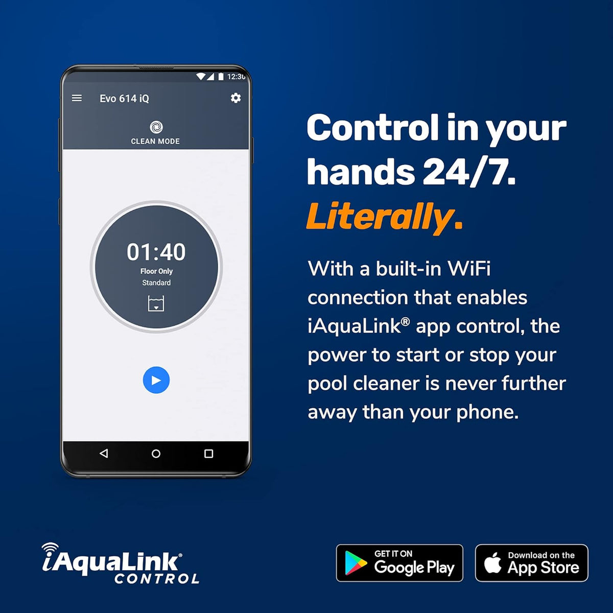 Robotic Pool Cleaner with 60ft Swivel Cable H44513