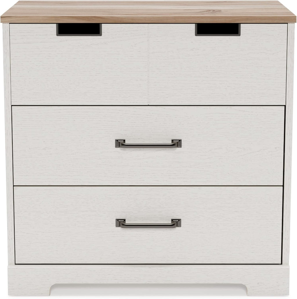 White 3 Drawer Wood Chest X949360