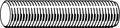 Threaded Rod, Steel, 2-1/2" X 6 ft B4303