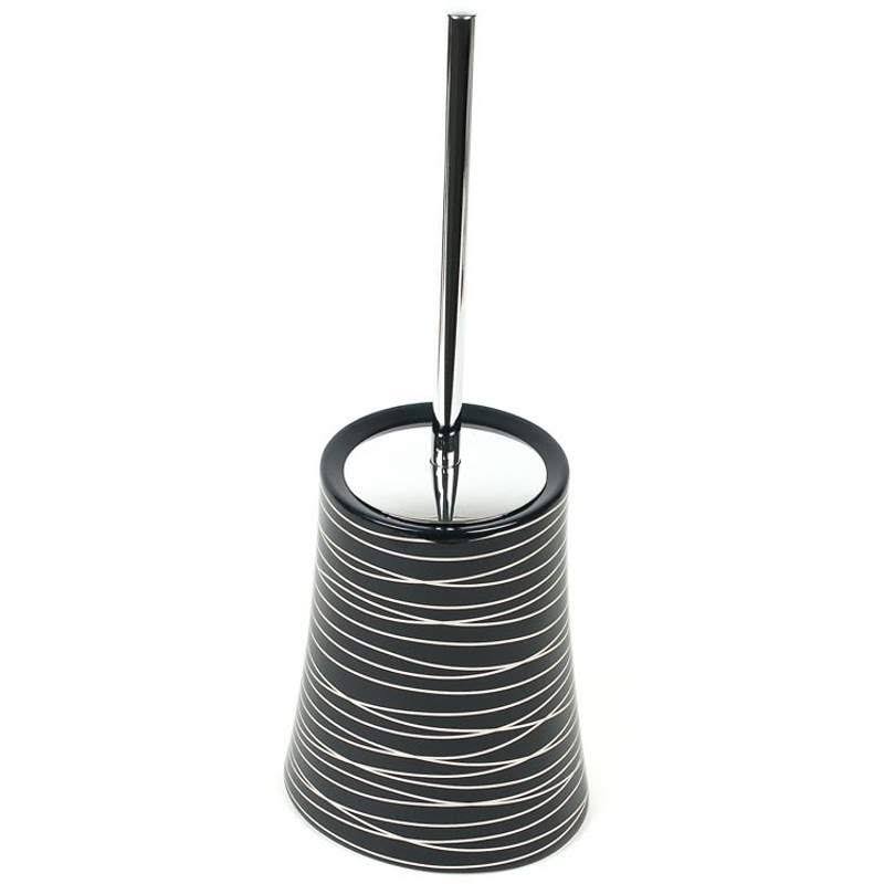 Anthracite Silver Free Standing Toilet Brush and Holder F99536