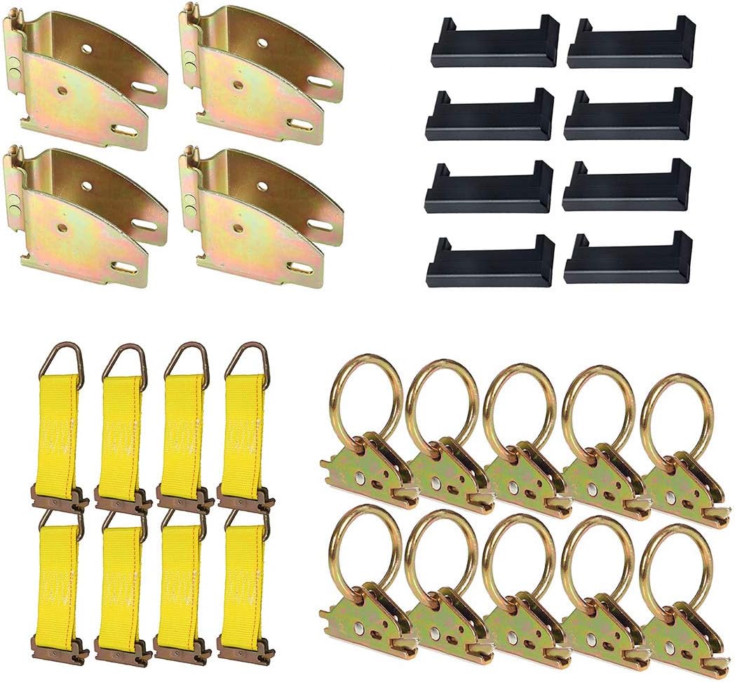 4 Wood Beam Sockets, 10 O Rings, 8 End Caps, 8 Rope TieOffs E-Track TieDown Kit I6184