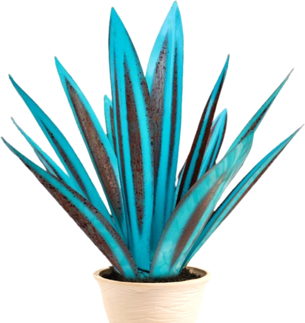 Metal Art Tequila Plant Rustic Sculpture 10.6 inches Garden Statue K27611