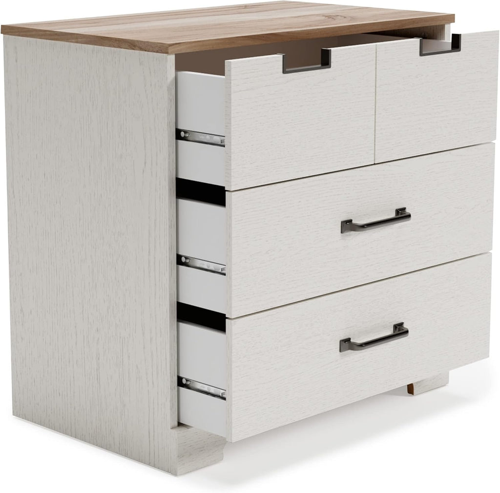 White 3 Drawer Wood Chest X949360
