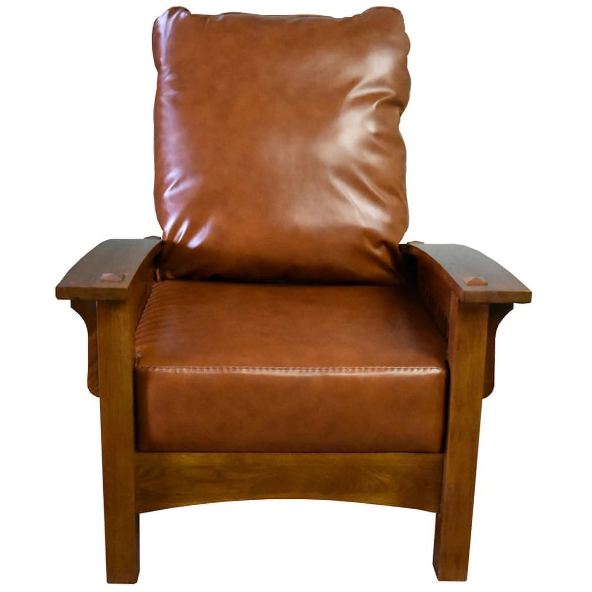 Reddish Brown Leather Morris Chair C802517