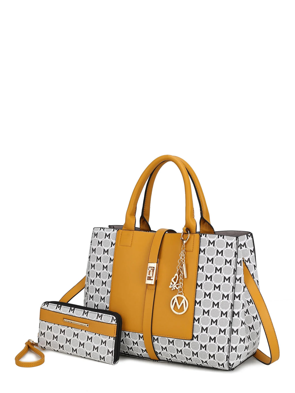 Satchel Handbag with Wallet 2 Pieces F41324