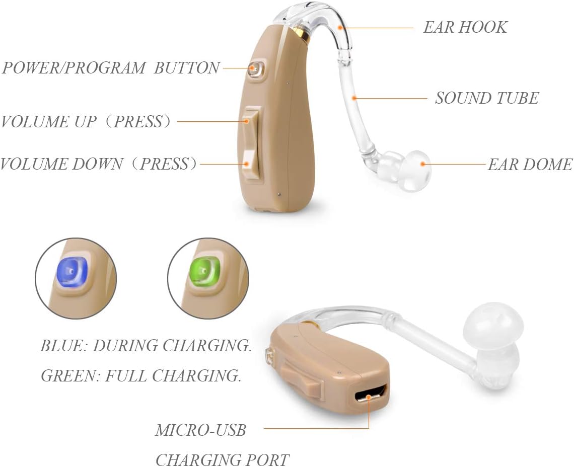 Small Size Rechargeable Digital Hearing Aid C4842