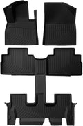 Heavy Duty Trunk Floor Mats for Hyundai Palisade 7 Seats 8 Seats Black L7019