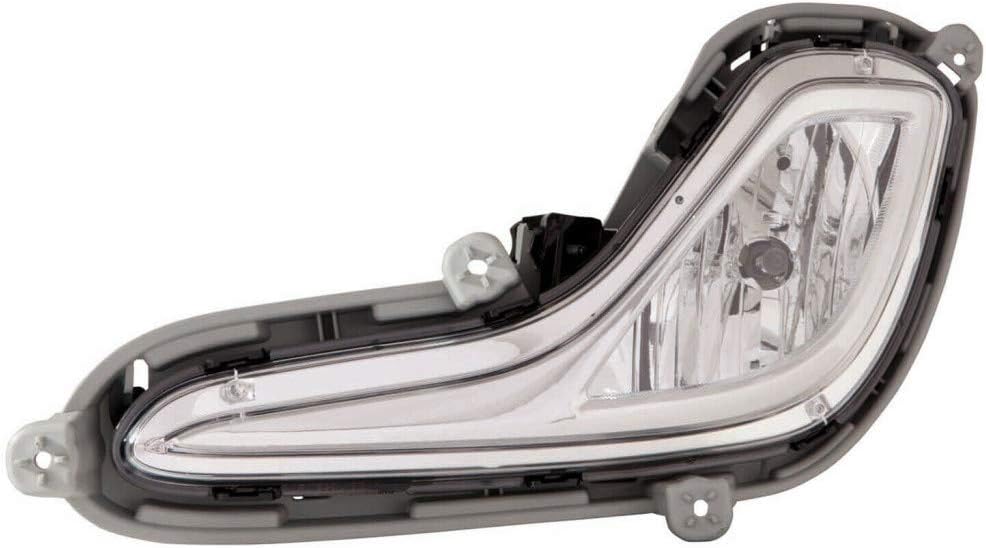 Fog Light Assembly Driver Side with Bulbs Pack of 2 Y164
