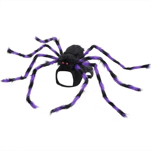 Furry Purple and Black 8 Legs Dog Cat Costume E366852