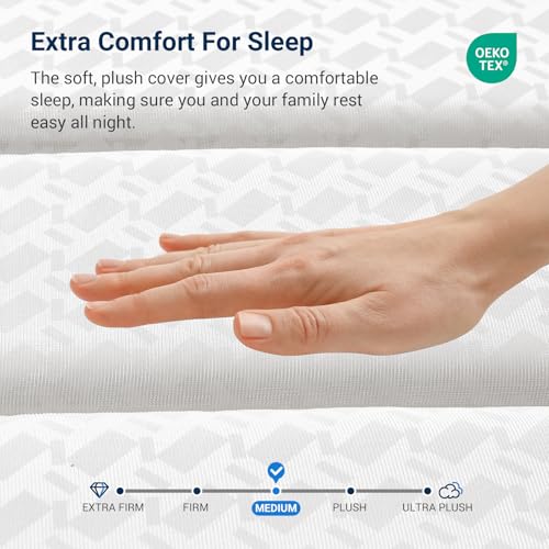 10 Inch Queen Hybrid Mattress with Memory Foam H653