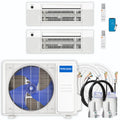 24,000 BTU 2 Zone Ceiling Cassette Ductless Air Conditioner and Heat Pump Y672