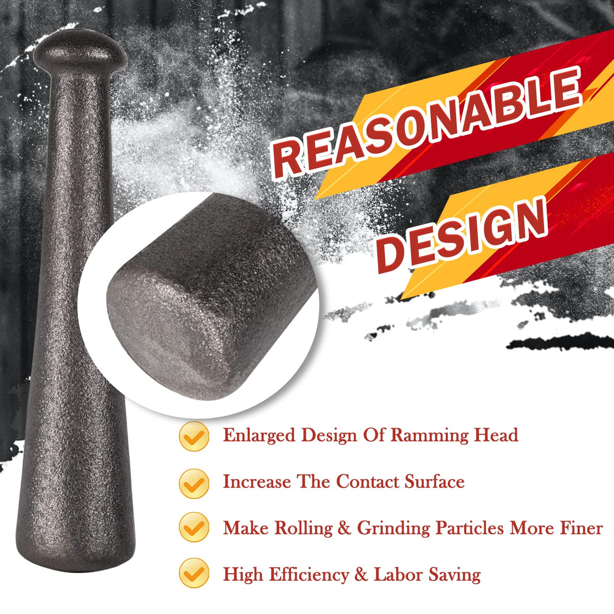 Cast Iron Mortar Pestle Set Q943622