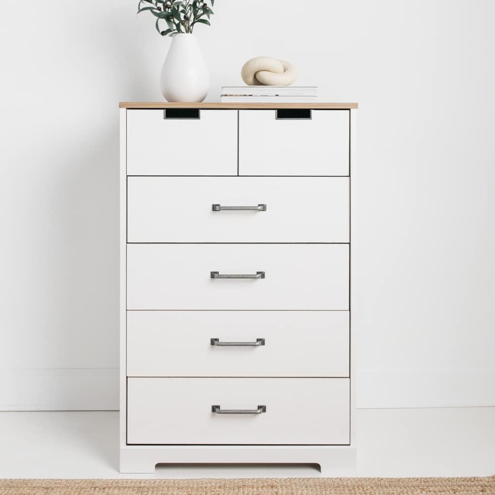 White 3 Drawer Wood Chest X949360