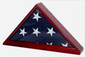 Solid Wood Flag Display Case with Real Glass Door L248