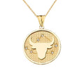 Yellow Gold Taurus Constellation Pendant Necklace O319