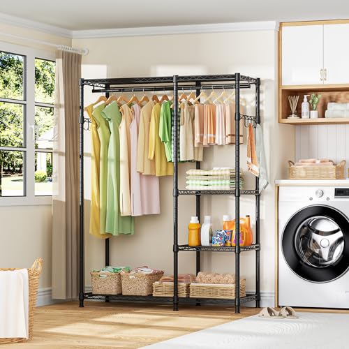 White Heavy Duty Freestanding Clothes Rack Z345394