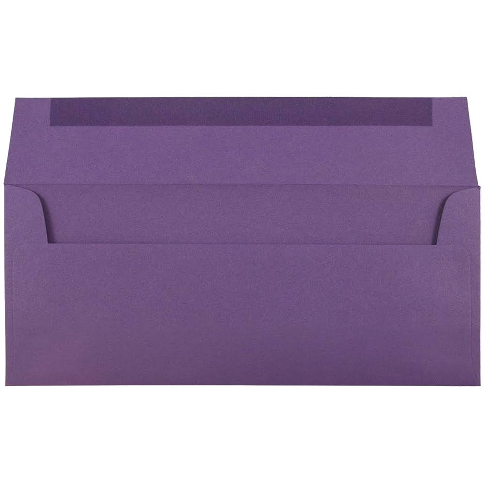 #10 Business Envelopes 4 1/8 x 9 1/2 Dark Purple 1000/Carton D939137