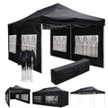 Black Waterproof Pop Up Canopy Tent Y208149