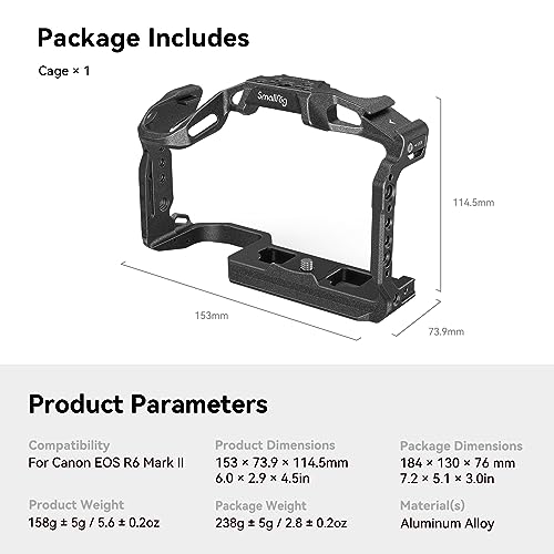 Camera Cage for Canon EOS R6 Mark II H244