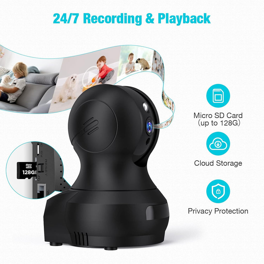 2K HD WiFi Pet Camera with Night Vision C44032