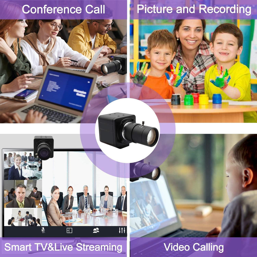 2MP USB Webcam with 5-50mm Varifocal Lens, Pack of 2 E45362