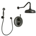 Antique Bronze Thermostatic Shower Trim with Rain Shower Head K8389