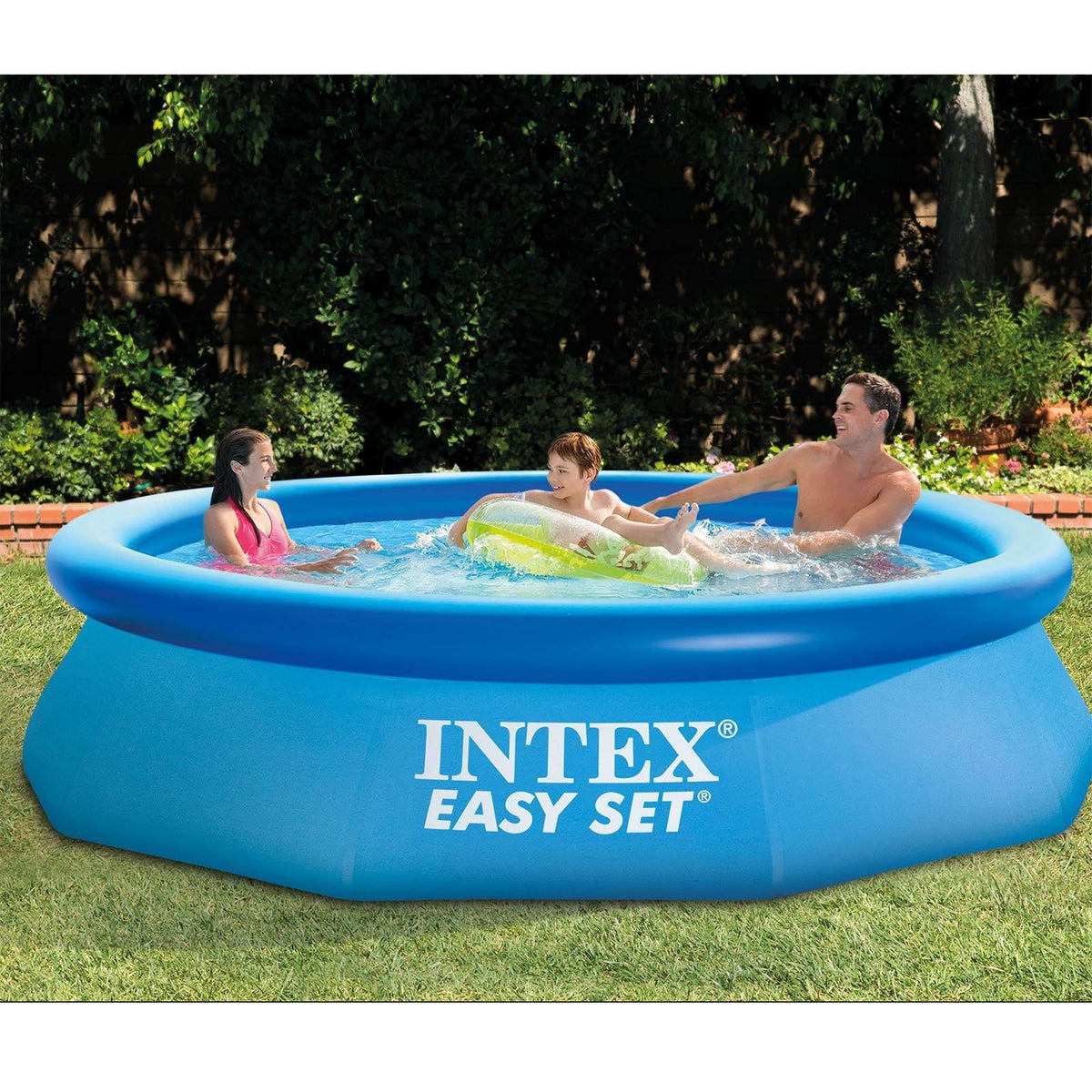 10ft x 30in Inflatable Round Swimming Pool & Pump F71060