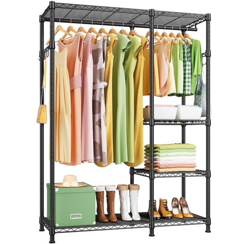 White Heavy Duty Freestanding Clothes Rack Z345394