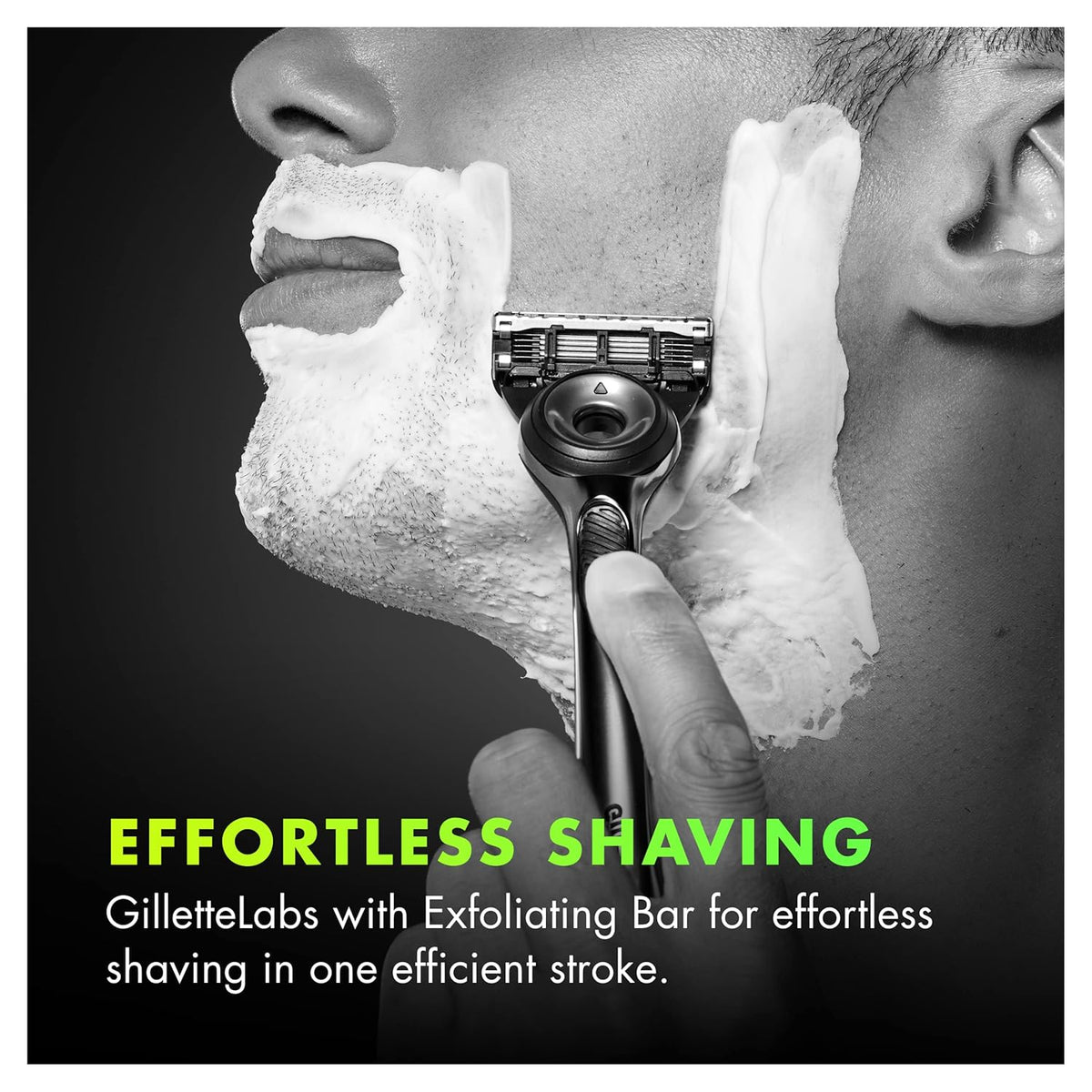 Razors with Exfoliating Bar, Shaving Kit, Includes 1 Handle, 4 Razor Blade Refills, 1 Premium Magnetic Stand R77690