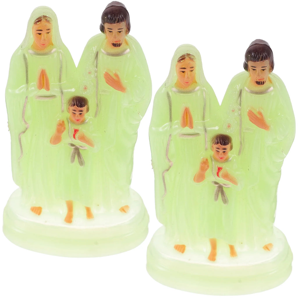Desktop Decorations Luminous Ornament Church Statue J4769