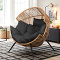 Oversized PE Rattan Wicker Egg Chair with Cushion P2051