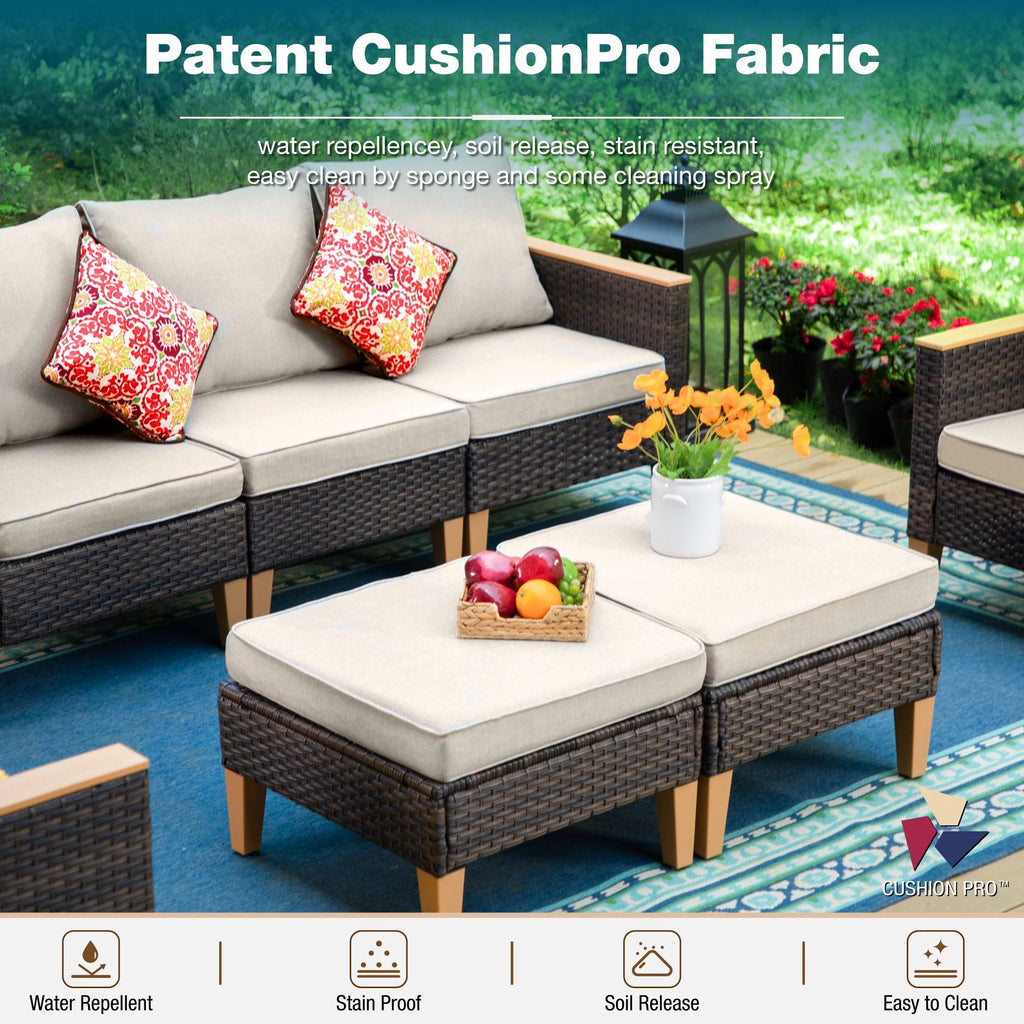 8 Piece Outdoor Wicker Sofa Set Q531