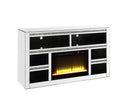 Mirrored TV Stand with Fireplace U255