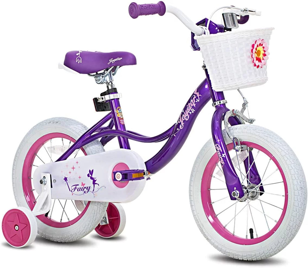 Pink 18 inch Kids Bike with Training Wheels Q513035