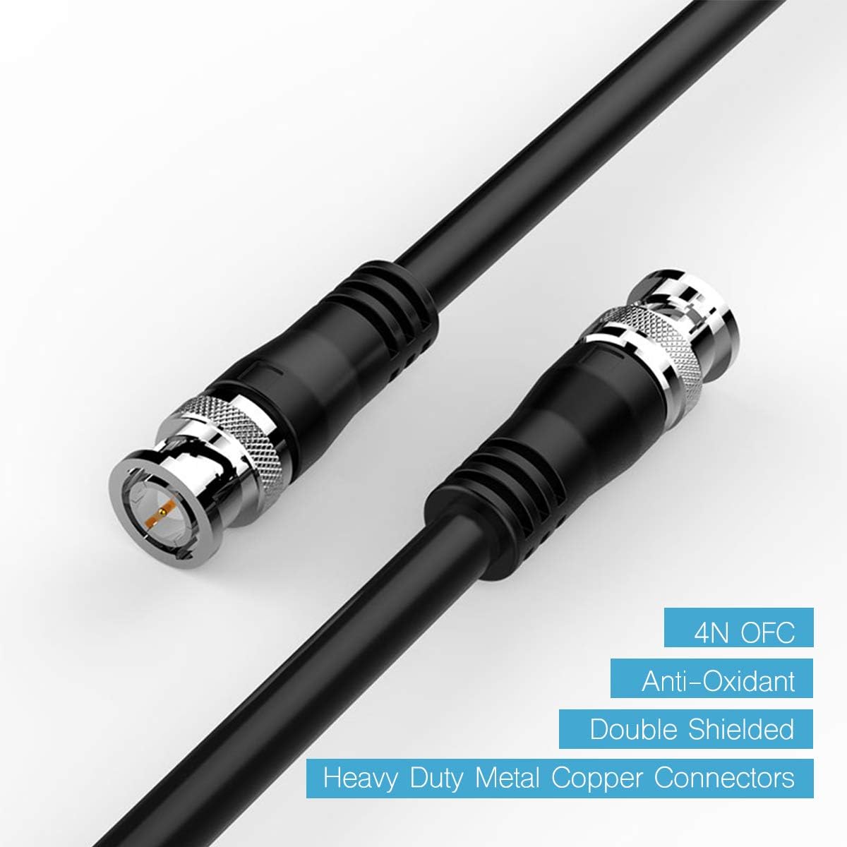 100ft 75 Ohm BNC to BNC Coax Cable P9788
