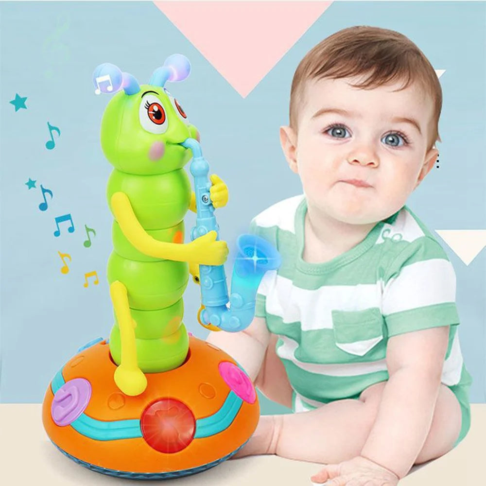 Dancing Saxophone Caterpillar Toy with Music & LED Lights L9242
